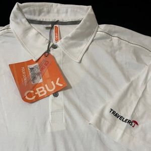NEW NWT C-BUK by Cutter & Buck Travelers logo Polo Shirt sz XXXL 3XL 3X
